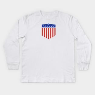 USA Rugby Olympic Shield Kids Long Sleeve T-Shirt